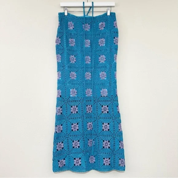 Lisa Maree You Are Now Midi Skirt in Turquoise - Picture 9 of 13